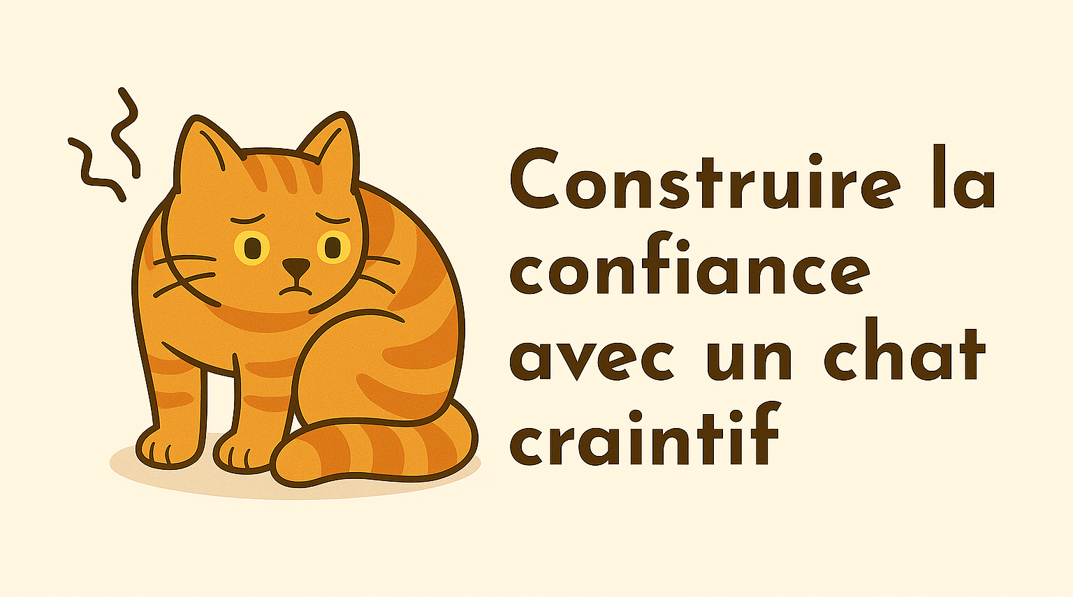 Construire la confiance avec un chat craintif