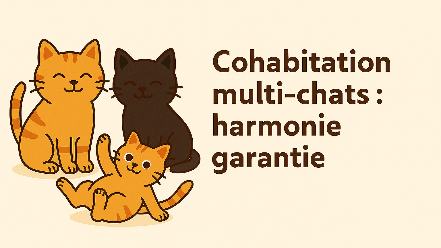 Cohabitation multi-chats : harmonie et sérénité